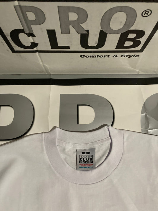 Pro Club Men's Heavyweight Cotton Short Sleeve Crew Neck T-Shirt